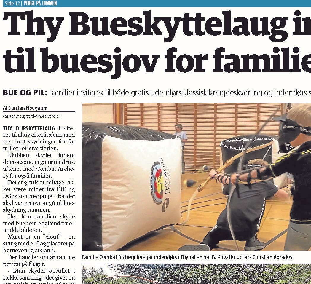 Thy Bueskyttelaug indbyder til buesjov for familier – Thylands Avis d. 7/10-2020
