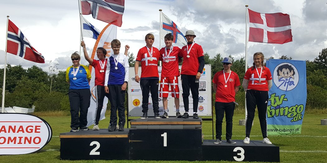 Det danske langbuelandshold med Antoni Thessen fra Thy Bueskyttelaug blev nordisk mester ved NUM 2019